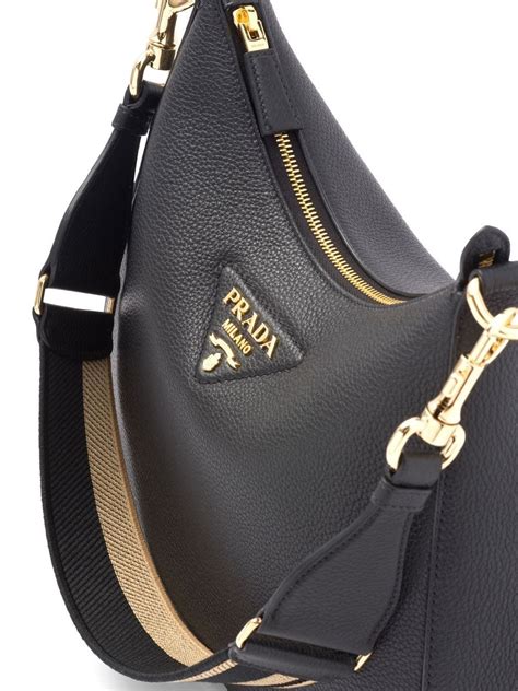 prada triangle logo brushed shiulder bag dupe